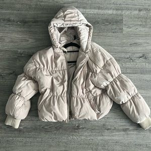 Tan Puffer Jacket